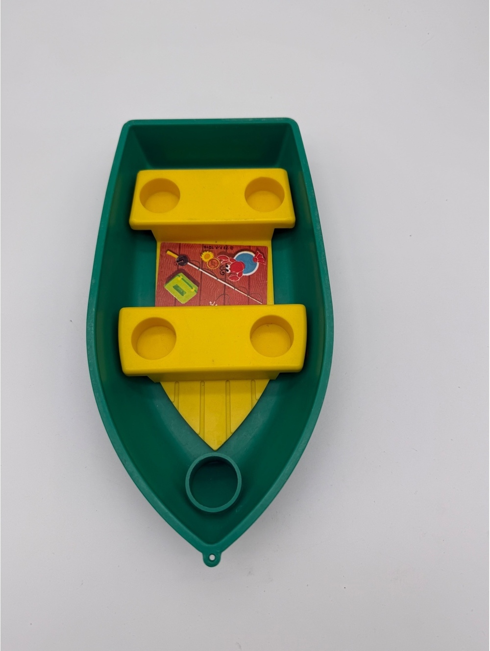 Vtg Fisher Price Little People Green Fishing Boat Rowboat Camper 994 Replacement